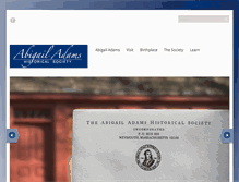 Tablet Screenshot of abigailadamsbirthplace.com